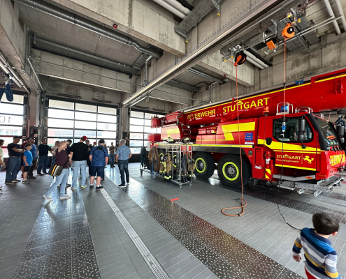 Besichtigung Feuerwache 5 in Stuttgart