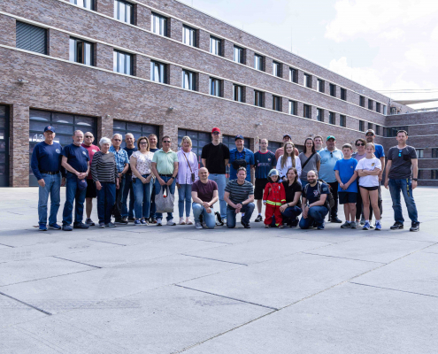 Gruppenbild bei der Feuerwehr Stuttgart